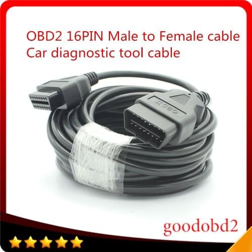 Car Diagnostic Tool cable 10 Meter (32ft) 10meter OBD2 16PIN Male to Female Extension OBDii Connector Cable