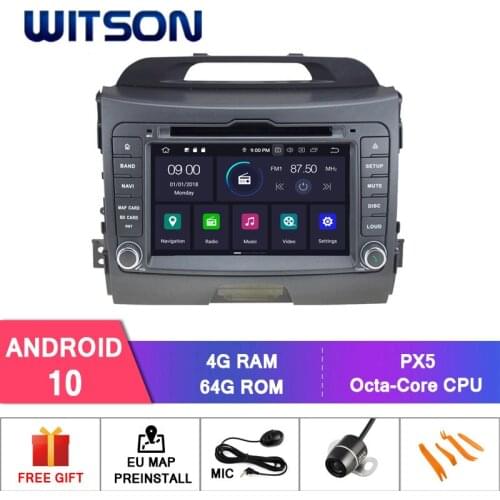 WITSON Android 10.0 CAR DVD PLAYER for KIA SPORTAGE 2010-2012 4G RAM 64GB ROM Car DVD Multimedia Player