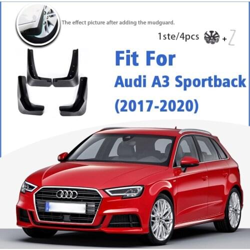 Mudguard For Audi A3 Sportback 2017-2020 Front Rear 4pcs Mudflaps Mudguards Car Accessories Auto Styline Splash Guard Fender