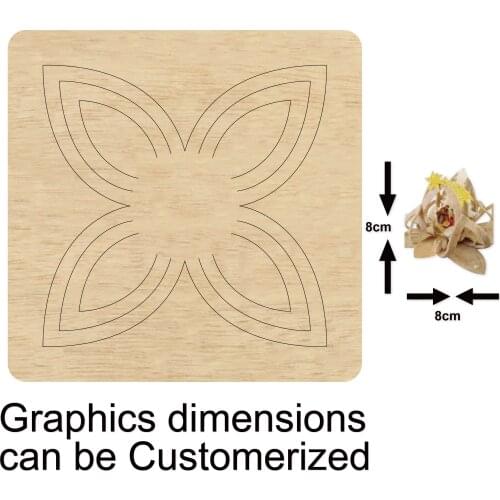 Pretty Flower Cutting Wood Dies 2020 New Wooden Die Suitable for Common Die Cutting Machines on the Market Christmas Decor