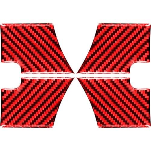 For Ford Explorer 2013-2018 Carbon Fiber Car Inner Door Bowl Cover Moulding Decoration Trim Sticker