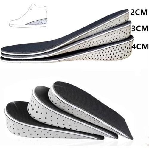Breathable Half Insoles Multi-style Full Insoles Heightened Heel Inserts Sports Insole PadsUnisex 2-5 Cm Heightened Insoles