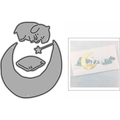 New Sleeping Elephant Craft Embossing Mold 2021 Metal Cutting Dies for DIY Decorative Scrapbooking Album Card Making No Stamps