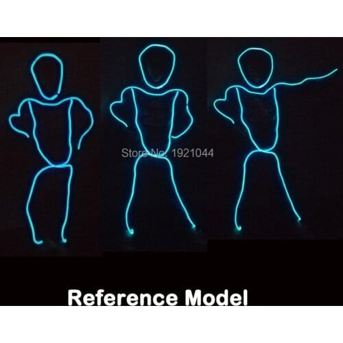 Costumes Clothes Clothing for Children EL Suits EL Costume Glowing Product for Fashion Show Glow Party Decoration