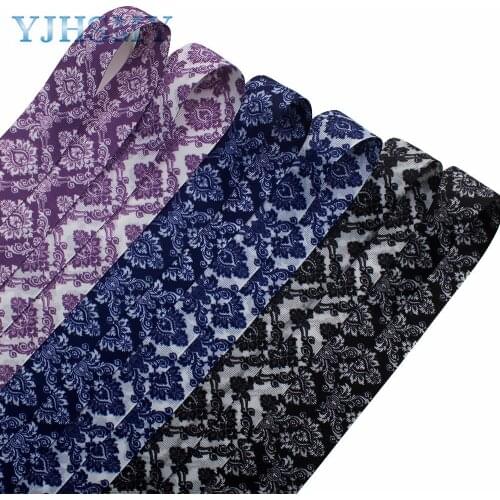 YJHSMY,L-20118-103,38mm 10yards Ink flower Double-sided printed grosgrain ribbons,tape crafts,bow cap DIY accessories