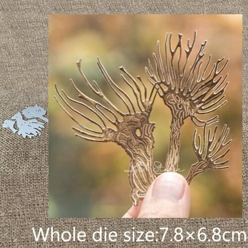 New Design Craft Metal stencil mold Cutting Dies 3pcs trees decoration scrapbook die cuts Album Paper Card Craft Embossing