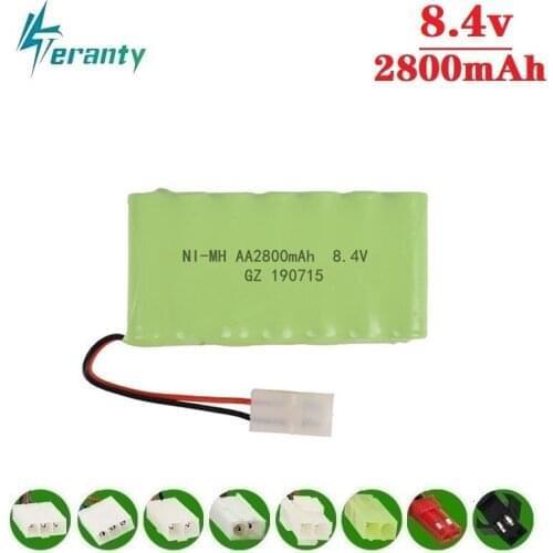Upgrade 8.4v 2800mah NiMH Battery For Rc Toys Cars Tanks Trucks RC Robots Guns RC Boats AA Ni-MH 8.4v Rechargeable Battery Pack