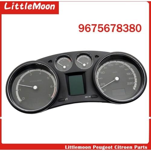 Original brand new instrument assembly car display instrument central control instrument 9675678380 for Peugeot 408 308 RCZ