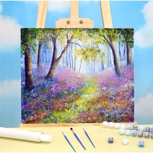 Natural Scenery Spring Welcome DIY Painting By Numbers Set Acrylic Paints 50*70 Oil Painting Handmade Crafts For Adults Art