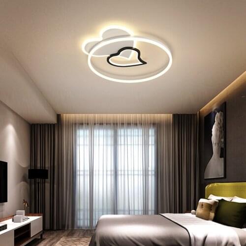 Modern LED ceiling lamp for kitchen bedroom aisle corridor balcony entrance round white + black household LED ceiling lamp