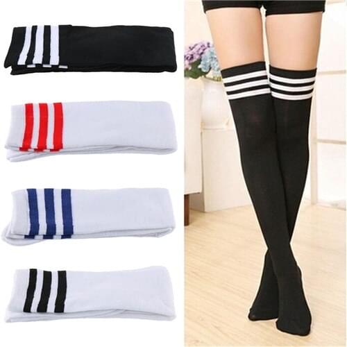 Girls Student Socks Stretch Lace Cute Bow Thigh High Socks Fashion Stockings Women Over Knee Womens Female Long Knee Sock