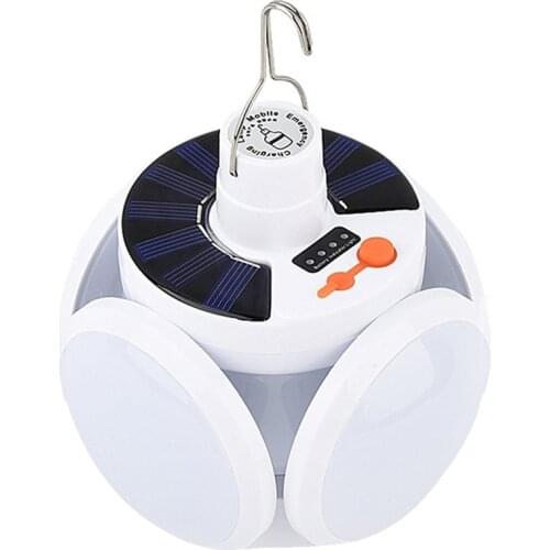 Rechargeable Solar LED Camping Light Bulb Emergency Portable Lantern Outdoor Camping Light Night Lamp BBQ Trip LED Garage Light