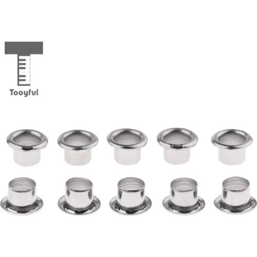 Tooyful Durable 10 Pieces Metal Badge Drum Air Vents Percussion Instrument Replacement Parts