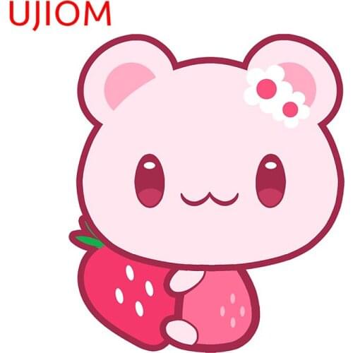 UJIOM Cartoon Wall Stickers Strawberry Guardian Cute Sticker Child Room Decorations Wallpaper Waterproof Home Decor Art Decals