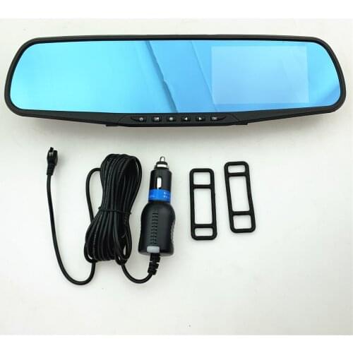 Car Driving Recorder Rearview Mirror Front And Rear Single And Double Recording High-definition Night Vision Reversing Images