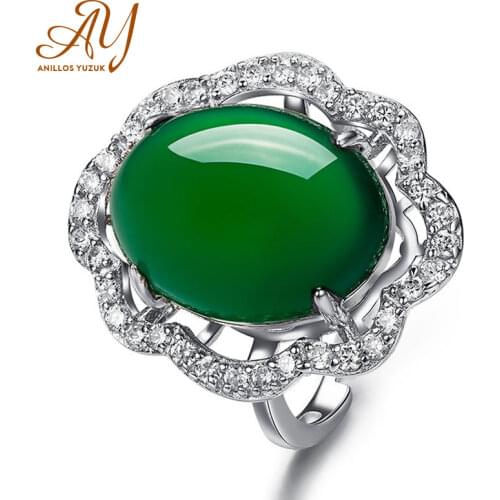 Anillos Yuzuk Silver 925 Jewelry Emerald Gemstone Rings Women Female 925 Sterling Silver Jewelry Women Female Fine Jewelry Gifts
