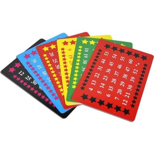 1 Set Perspective Cards Calculation Telepathy Test Card Set Close Up Magic Tricks Props Magician Toys For Children Christmas