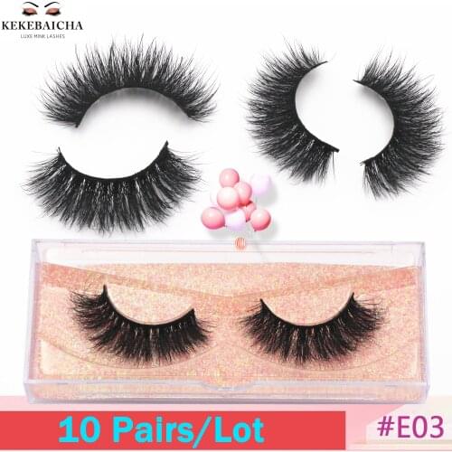 10 Pairs 3D Mink Lashes False Eyelashes Natural Thick Wispy Eye Lashes Makeup Beauty Extension Tools Full Strip Lashes Mink Lash
