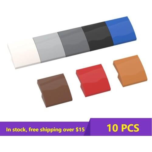 10PCS MOC Bricks 15068 2x2x2/3 Slope Curved DIY Parts Building Blocks Parts Educational Kids Toys