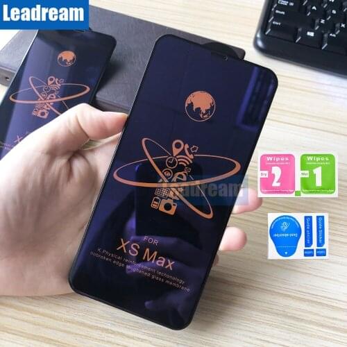 1050Pcs High Quality Curved edge Full Glue Anti-blue Light Tempered Glass for iPhone 6 6s 7 8 Plus for iPhone X XR XSMAX DHL