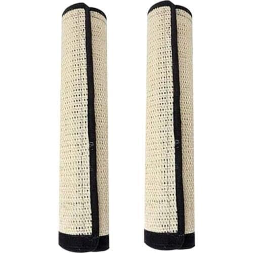 2pcs Sleeping Kitten Multipurpose Claw Care Cat Scratch Pad Sisal Mat Toy Sofa Protector Accessories Furniture Game Couch Guard