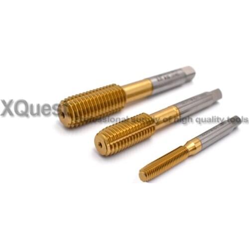 2pcs Tin HSSE Unified Thread Forming tap UNC 0-80 1-72 2-56 3-48 4-40 5-40 6-32 8-32 1/4 Fluteless Machine Taps 5/16 7/16 10-24