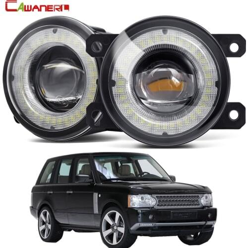 2 X Car LED Fog Light Assembly Angel Eye DRL Daytime Running Light H11 12V For Land Rover Range Rover III SUV (LM) 2009-2012