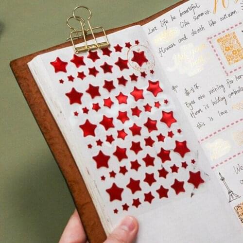 6Sheet PVC Reward Stickers for Students Notebook Diary Decoration Sticker Scrapbooking Stationery Bottle Pencil Box Stickers