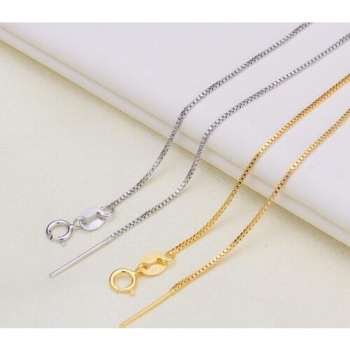 Wholesale 45cm Long 925 Sterling Silver Necklace Chain, 5pcs/lot