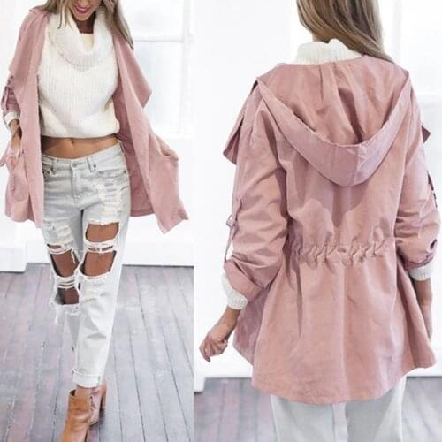 DACAIHUAZHANG Womens Autumn Raincoats