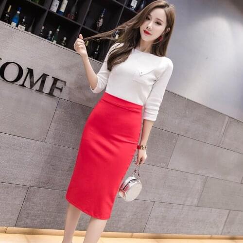 Юбки-карандаши с завышенной талией DIDUQIPAO China At AliExpress