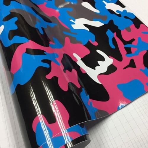 New arrival Black blue red Camo Vinyl Film Camouflage Car Wrap Film For Car Styling Bike Computer Laptop Scooter Motorcycle