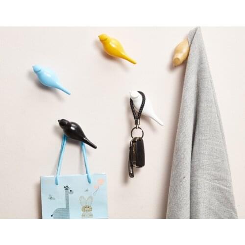 Nordic creative bird decorative hook wall decoration bedroom door clothes hook single hook coat hook