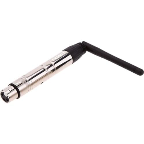 Lixada 2.4G Ism Dmx 512 Wireless Male Xlr Transmitter Stage Light Par Party Light Antenna Transmitter Wireless Dmx Receiver