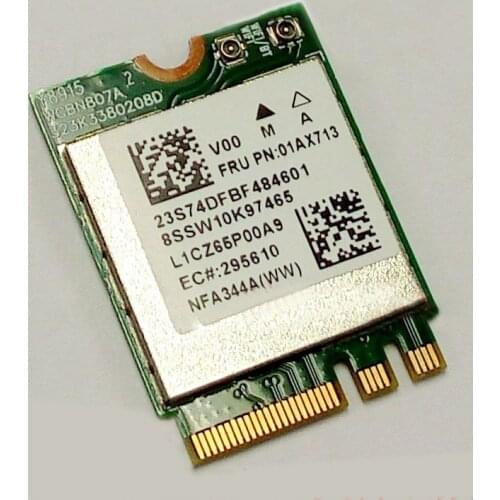 LTN QCANFA344A QCA6174A 2*2ac+BT4.X PCIE M.2 Module For Lenovo YOGA 5 Pro YOGA 910-13IKB 910-13IKB Glass Series, FRU SW10K97465