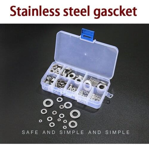 Metal O-Ring gascket, 360pcs stainless steel gascket 304 material O-Ring assortment set valued package Metal sealing