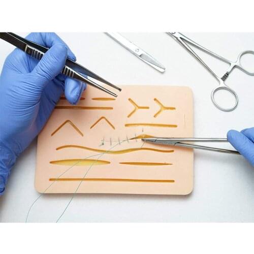 Multi-wound suture module silicone practice suture module silicone simulation skin block surgery suture simulation module