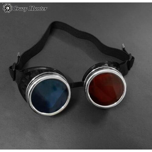 New Biker steampunk goggles Men Punk Cosplay Sunglasses #b2