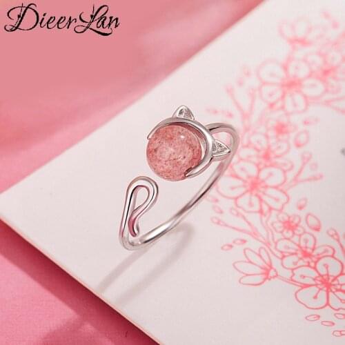 Genuine 100% Silver Color Cat Rings for Women Simple Solid Silver Rings Party Vintage Jewelry