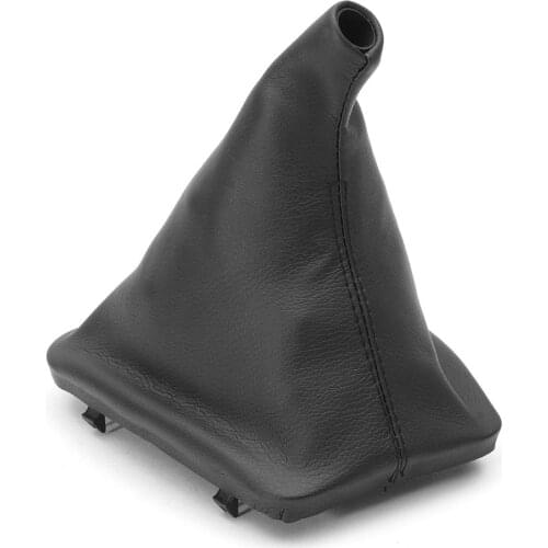 Leather Car Gear Shift Collars For BMW E34 E36 E46 Z3 Auto Car Manual Stick Shifter Knob Gear Shift Boot Cover Gaiter