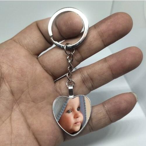 Personalized Photo Pendants Custom Keychain Photo Of Your Baby Child Mom Dad Grandparent Loved One Gift For Family Member Gift-1