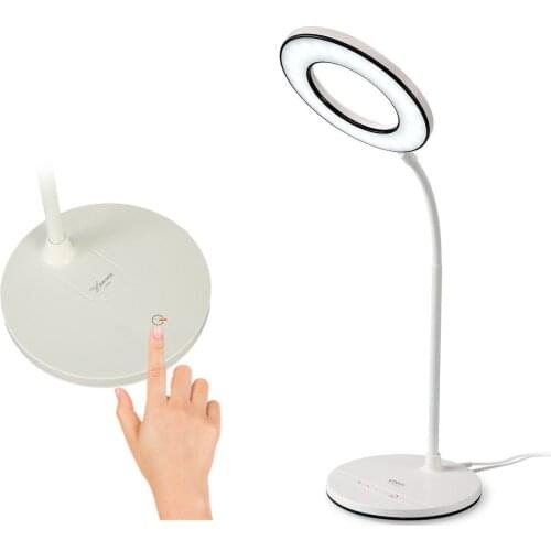 Portable LED Desk Lamp USB Rechargeable Table Lamp 3 Color Temperatures Reading lamp Dimmable Eye Protection Clip Desk Light