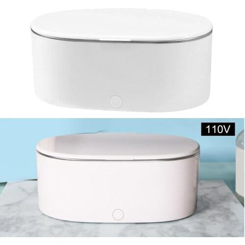 Portable 500ml Ultrasonic Denture Cleaner Machine Professional Ultrasound Cleaning Bath For False Teeth Mini Tank