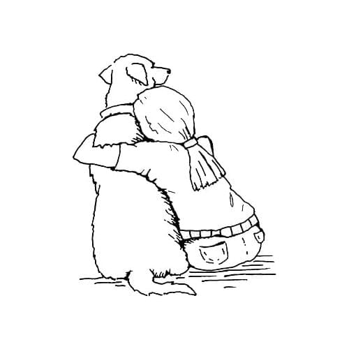 Girls and Dogs For Transparent Clear Silicone Stamp/Seal for DIY scrapbooking/photo album Decorative clear stamp A371