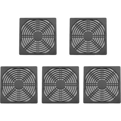 5pcs/lot 120mm Case Fan Dust Filter Guard Grill Protector Dustproof Cover PC Computer fans Filter Cleaning Case Wholesale Price