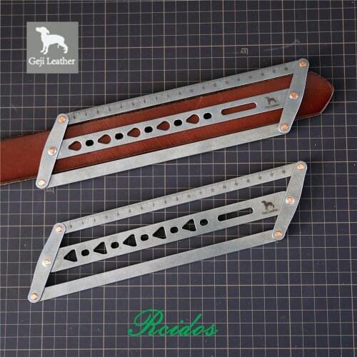 RCIDOS Geji Manual leather auxiliary ruler,belt positioning auxiliary ruler