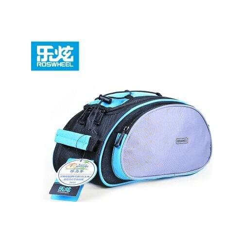 ROSWHEEL 13L Carrier Bag Bicycle Bike Rack Pannier Trunk Basket Back Seat Shelf Pouch Cycling Luggage Shoulder Handbag 14541