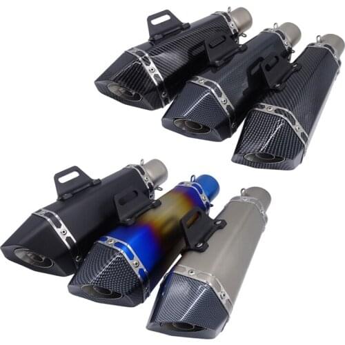 Universal Motorcycle Scooter Exhaust Pipe 51mm Inlet Muffler Modified Motocross Pipe For Yamaha Honda CBR250/400 ATV Dirt Bikes