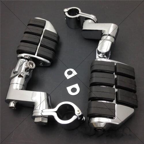 Aftermarket motorcycle parts Kuryakyn Dually Highway Clamps 1" Large Foot Pegs For Yamaha Honda suzuki harley kawasaki TRIUMPH