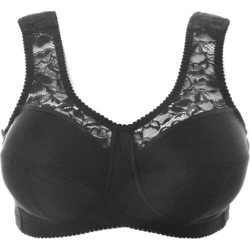 Womens Unlined Full Coverage Lace Wireless Non-padded Minimizer Bras Soft Cups Plus Size 36 38 40 42 44 46 48 50 52 54 BCDEFGH